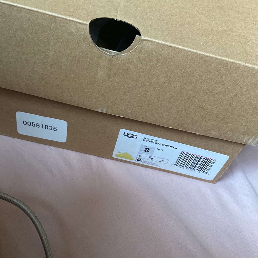Ugh Slides Yellow Size 8 - image 3